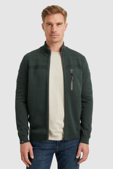 Vanguard zip jacket cotton bonded mouline
